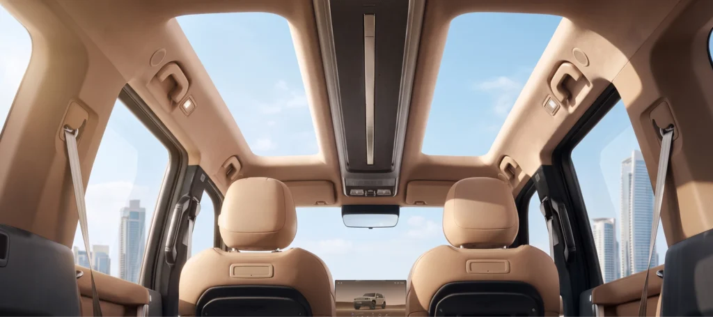 iCAUR V27 Panoramic Sunroof with 99.9% UV Protection