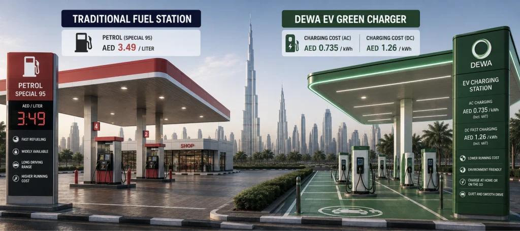 REEV vs Petrol SUV Driving Costs in Dubai 2026