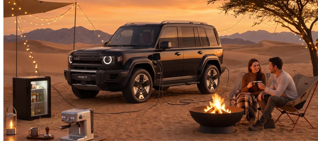 iCAUR V2L Explained: Power for UAE Camping Trips