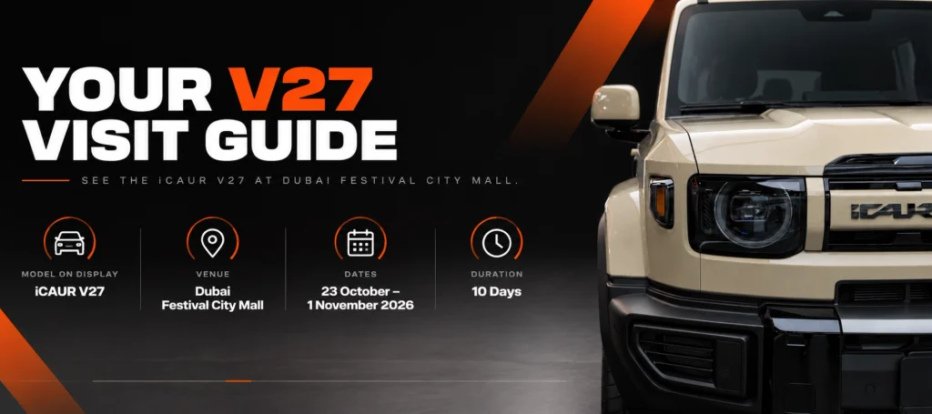 iCAUR V27 Returns to Dubai Festival City Mall from October 23 to November 1